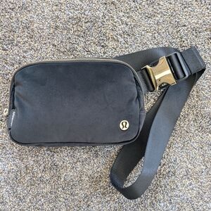 Lululemon Velour Black Crossbody Bag
